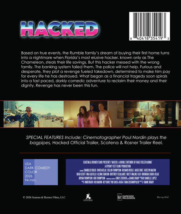 Hacked: A Double Entendre of Rage Fueled Karma (MOD) (BluRay Movie) - back cover art