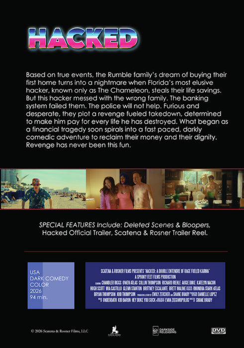 Hacked: A Double Entendre of Rage Fueled Karma (MOD) (DVD Movie) - back cover art