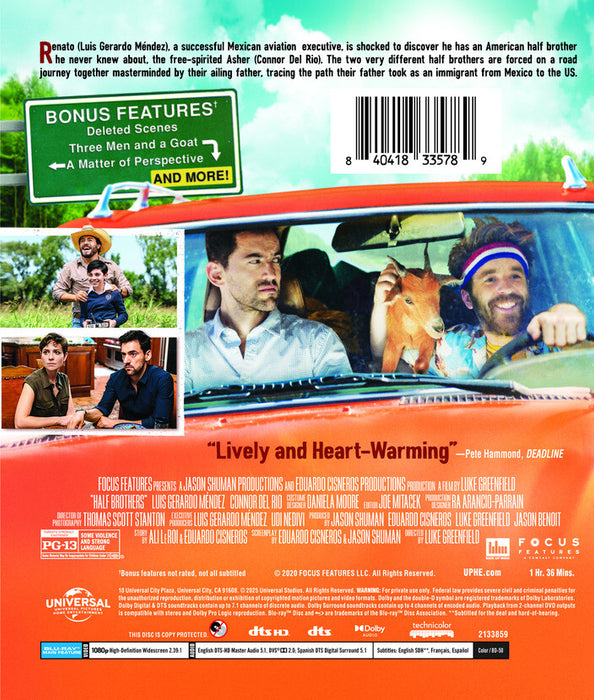 Half Brothers (MOD) (BluRay Movie) - back cover art