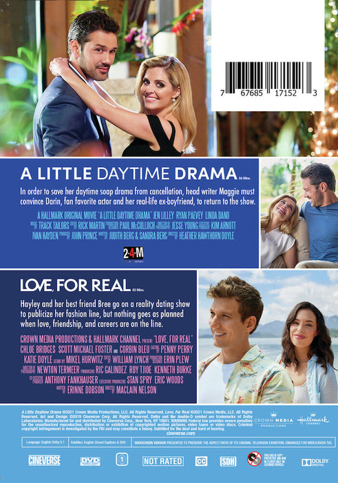 Hallmark 2-Movie Collection: A Little Daytime Drama & Love, For Real (MOD) (DVD Movie) - back cover art