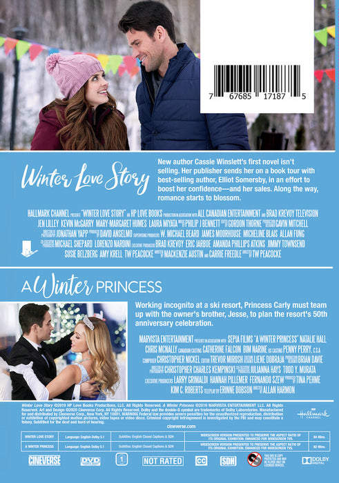 Hallmark 2-Movie Collection: Winter Love Story & A Winter Princess (MOD) (DVD Movie) - back cover art