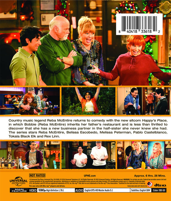 Happy's Place: Season One (MOD) (BluRay Movie) - back cover art