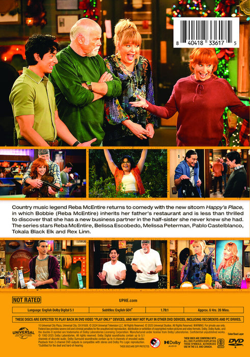 Happy's Place: Season One (MOD) (DVD Movie) - back cover art