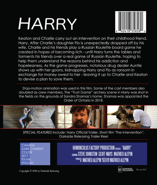 Harry (MOD) (BluRay Movie) - back cover art