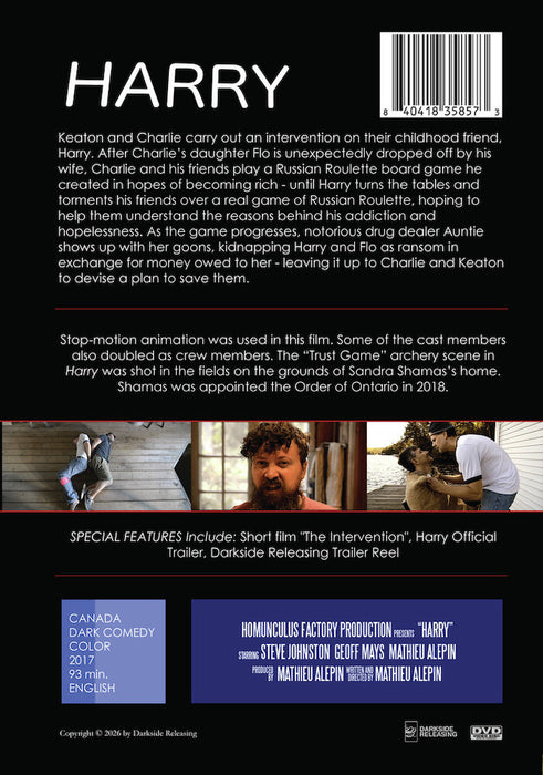 Harry (MOD) (DVD Movie) - back cover art