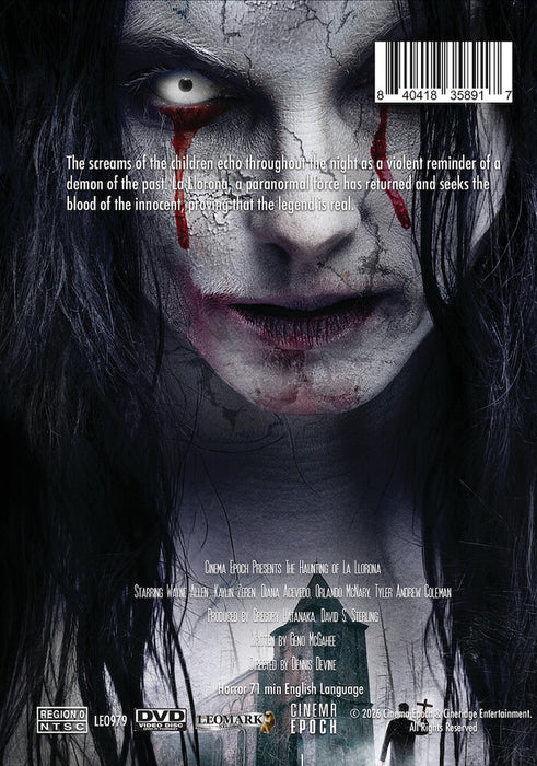 Haunting of La Llorona (MOD) (DVD Movie) - back cover art