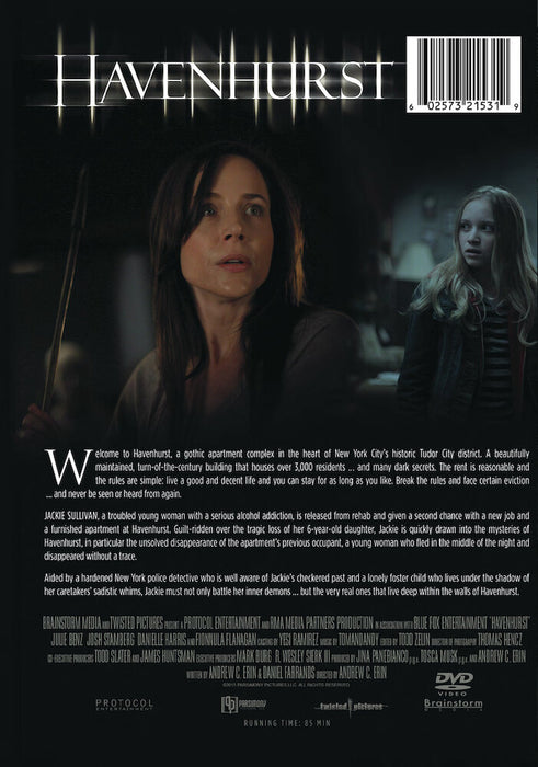 Havenhurst (MOD) (DVD Movie) - back cover art