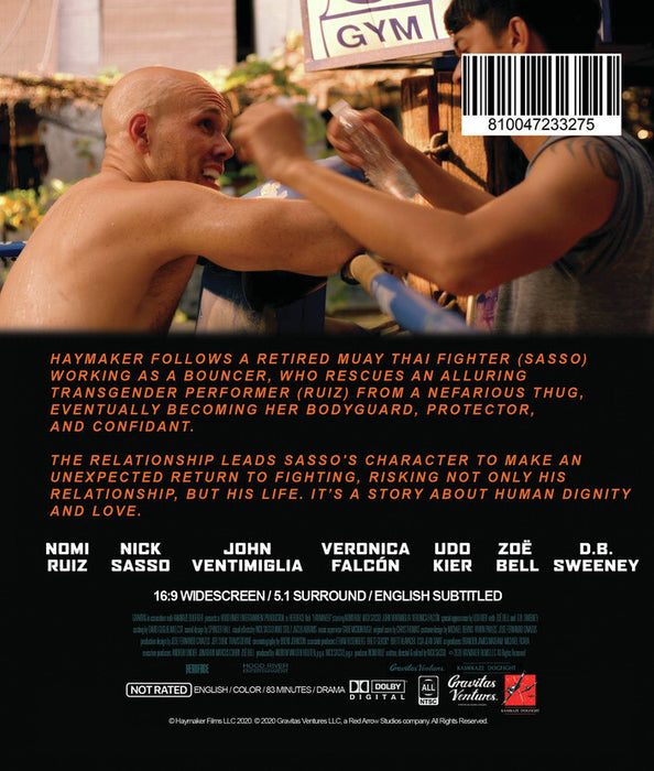 Haymaker (MOD) (BluRay Movie) - back cover art