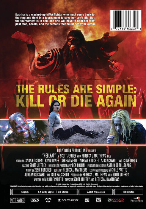 Hellkat (MOD) (DVD Movie) - back cover art