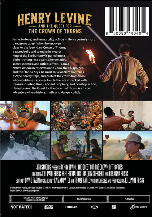 Henry Levine and the Quest for the Crown of Thorns (MOD) (DVD Movie) - back cover art