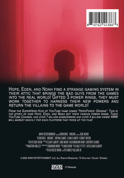 HeroForce: Origins (MOD) (DVD Movie) - back cover art
