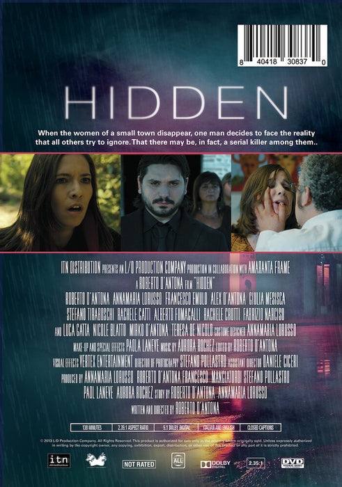 Hidden (MOD) (DVD Movie) - back cover art