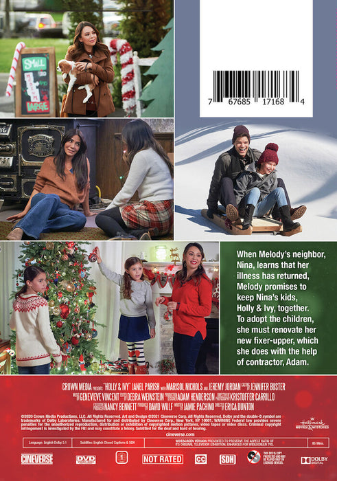 Holly & Ivy (MOD) (DVD Movie) - back cover art