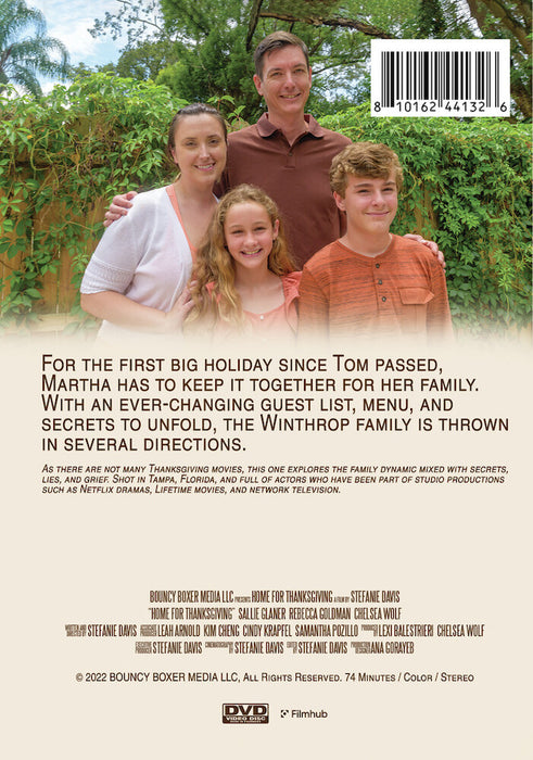 Home For Thanksgiving (MOD) (DVD Movie) - back cover art