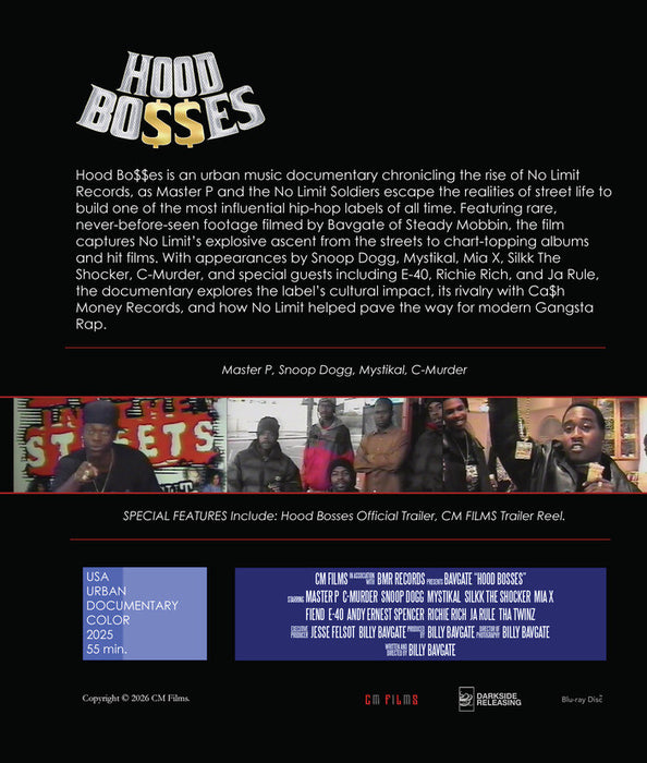 Hood Bosses (MOD) (BluRay Movie) - back cover art