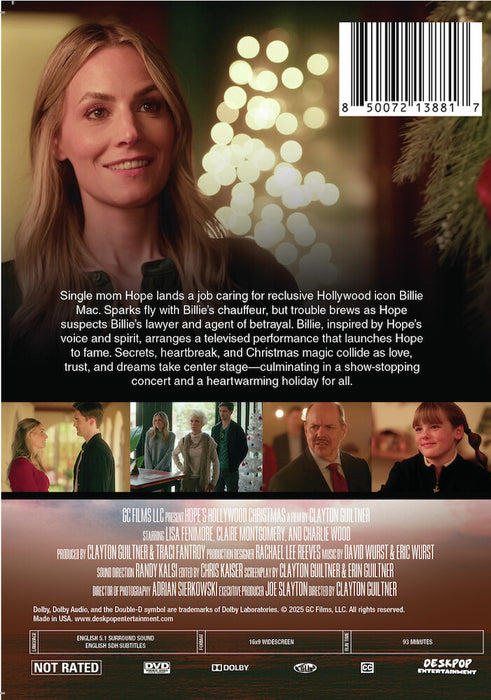 Hope's Hollywood Christmas (MOD) (DVD Movie) - back cover art