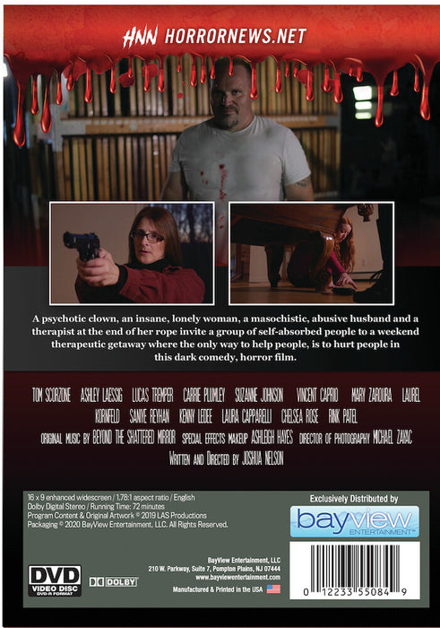 Horror Asylum Presents: Psycho-Therapy (MOD) (DVD Movie) - back cover art