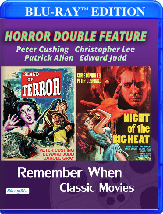 Horror Double Feature - Island of Terror & Night of the Big Heat (MOD) (BluRay Movie) - movie cover art