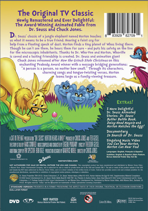 Horton Hears A Who: Deluxe Edition (MOD) (DVD Movie) - back cover art