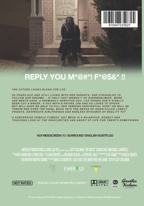 Hot Mess (MOD) (DVD Movie) - back cover art