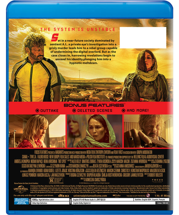 Hot Spot (MOD) (BluRay Movie) - back cover art