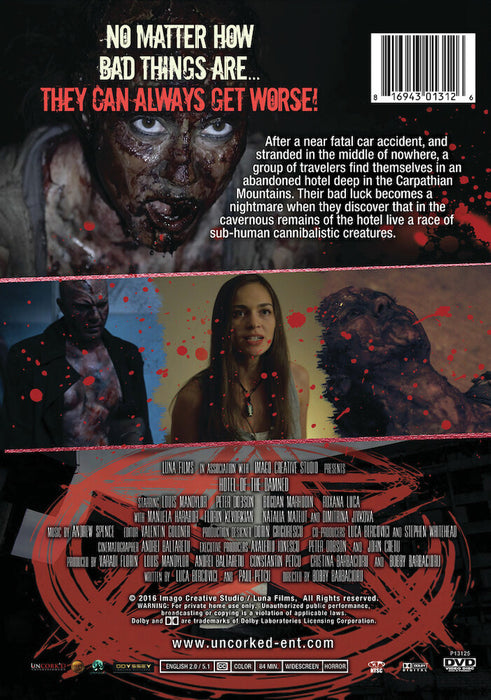 Hotel of the Damned (MOD) (DVD Movie) - back cover art