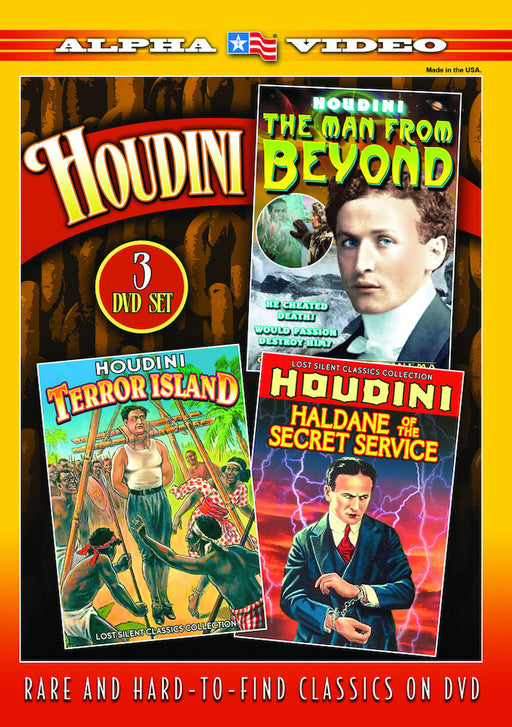 Houdini: Man From Beyond / Terror Island / Haldane of The Secret Servi (MOD) (DVD MOVIE) - movie cover art