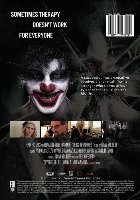 House of Mirrors (MOD) (DVD Movie) - back cover art