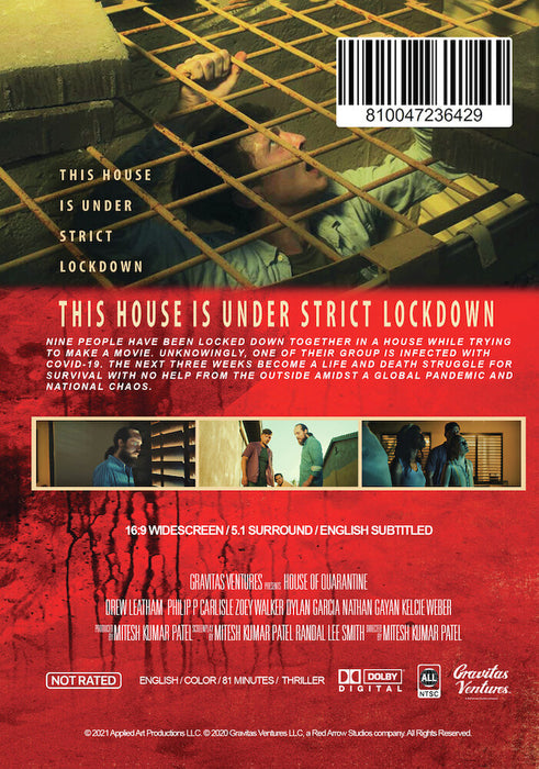 House of Quarantine (MOD) (DVD Movie) - back cover art