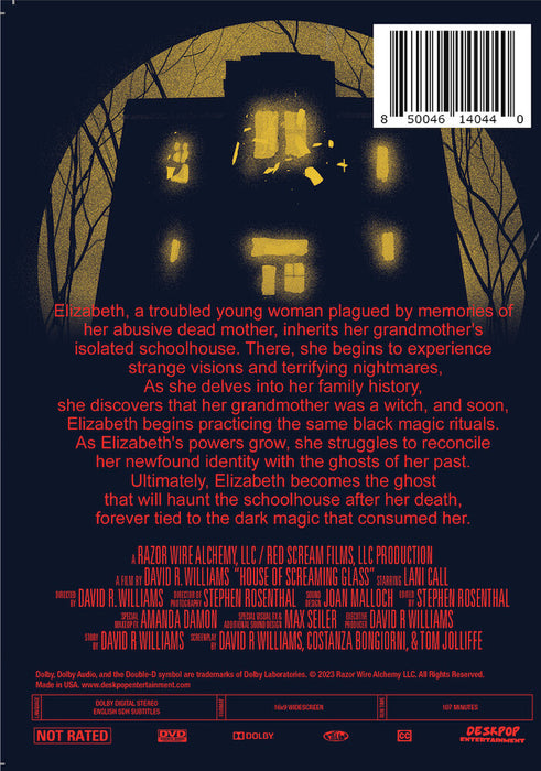 House of Screaming Glass (MOD) (DVD Movie) - back cover art