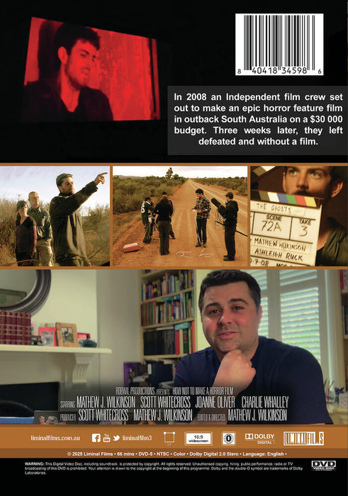How Not to Make a Horror Film (MOD) (DVD Movie) - back cover art