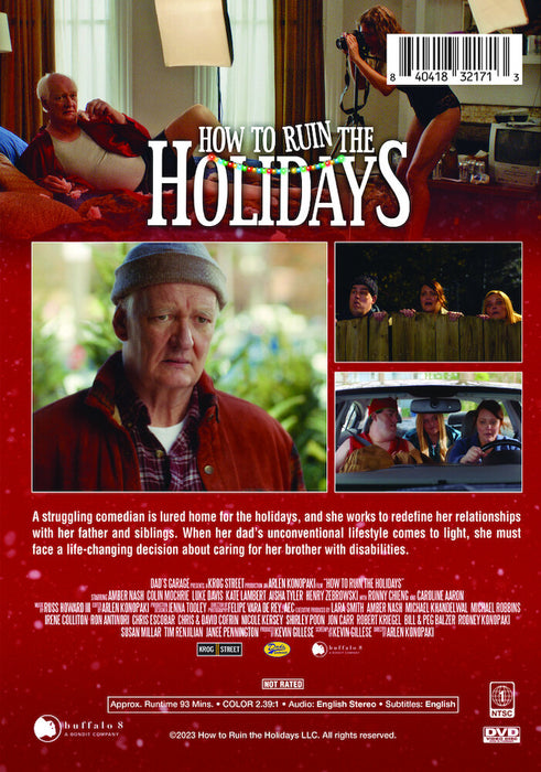 How to Ruin the Holidays (MOD) (DVD Movie) - back cover art