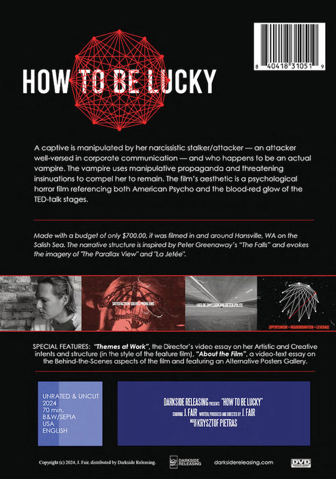 How to be Lucky (MOD) (DVD Movie) - back cover art