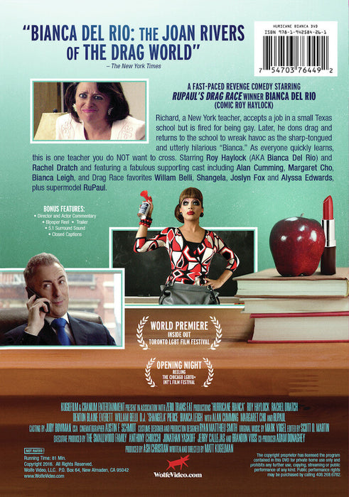 Hurricane Bianca (MOD) (DVD Movie) - back cover art
