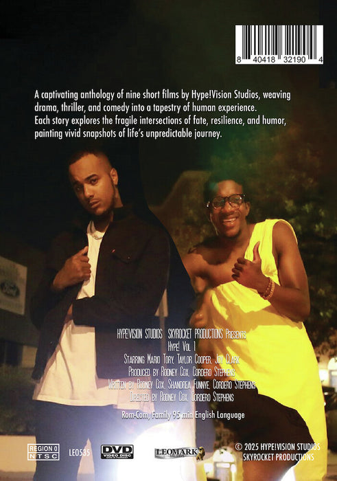Hype! Vision Studios Vol 1 (MOD) (DVD Movie) - back cover art