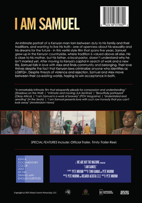 I Am Samuel (MOD) (DVD Movie) - back cover art
