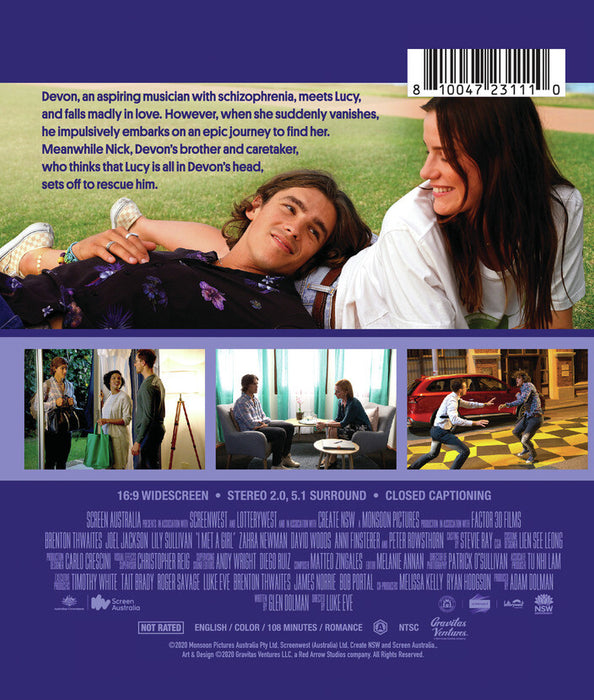 I Met a Girl (MOD) (BluRay Movie) - back cover art
