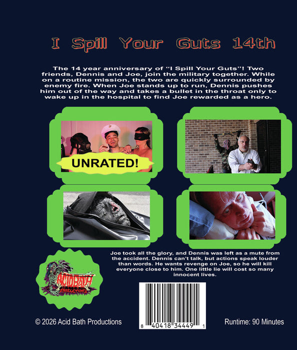 I Spill Your Guts 14 Year Anniversary (MOD) (BluRay Movie) - back cover art