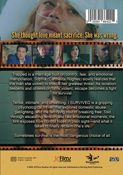 I Survived (MOD) (DVD Movie) - back cover art
