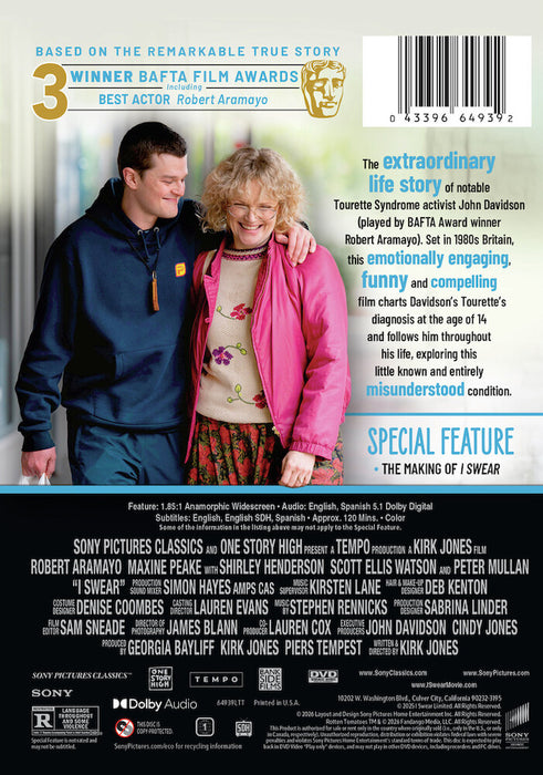 I Swear (MOD) (DVD Movie) - back cover art
