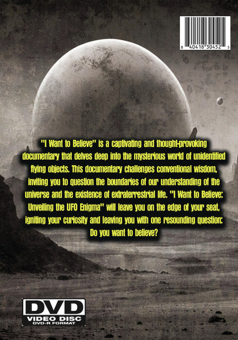 I Want to Believe 3: Aliens Among Us (MOD) (DVD Movie) - back cover art