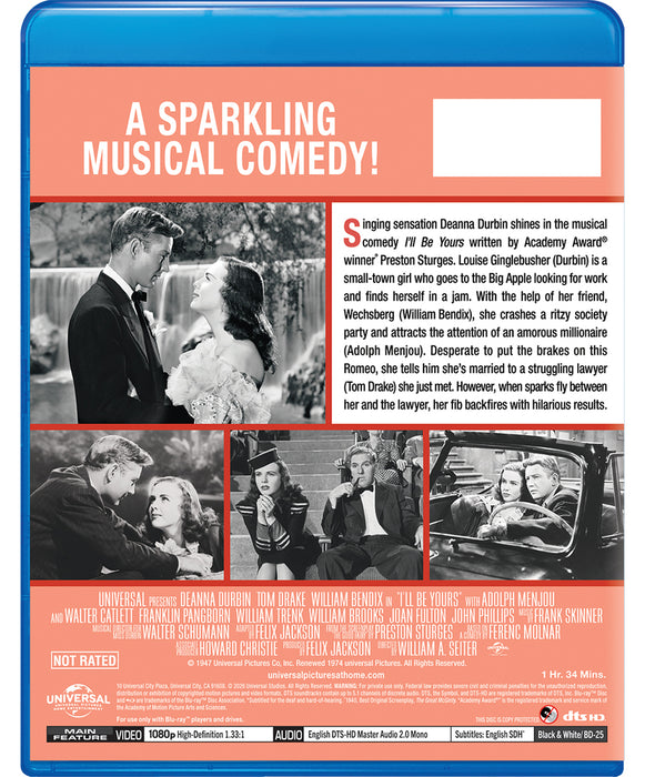 I'll Be Yours (MOD) (BluRay Movie) - back cover art