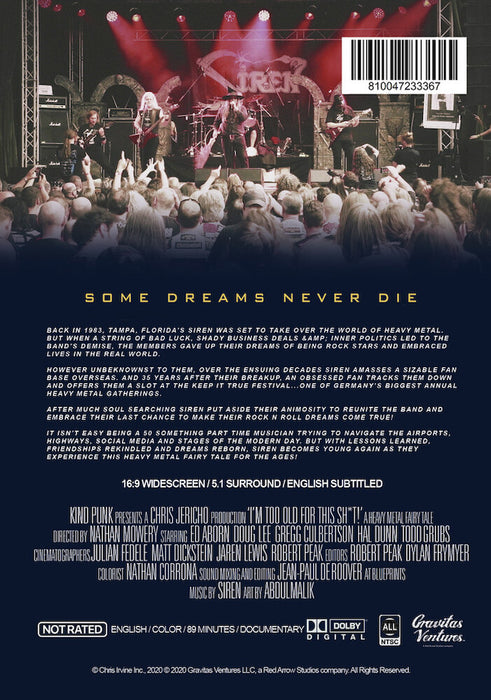 I'm Too Old For This Sh*t (MOD) (DVD Movie) - back cover art