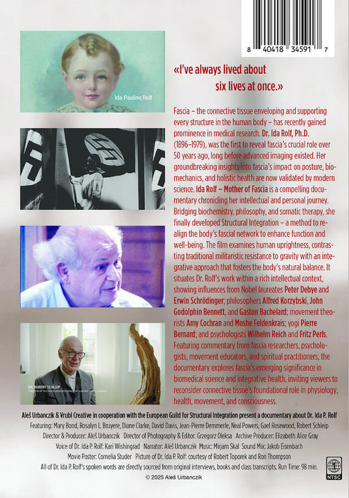 Ida Rolf: Mother Of Fascia (MOD) (DVD Movie) - back cover art