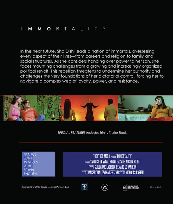 Immortality (MOD) (BluRay Movie) - back cover art