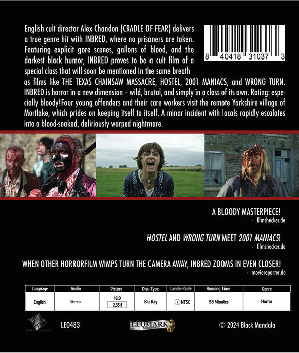 Inbred (MOD) (BluRay Movie) - back cover art