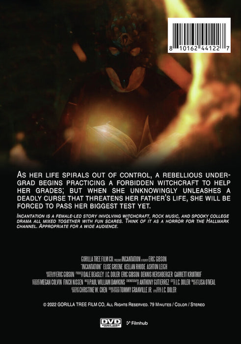 Incantation (MOD) (DVD Movie) - back cover art