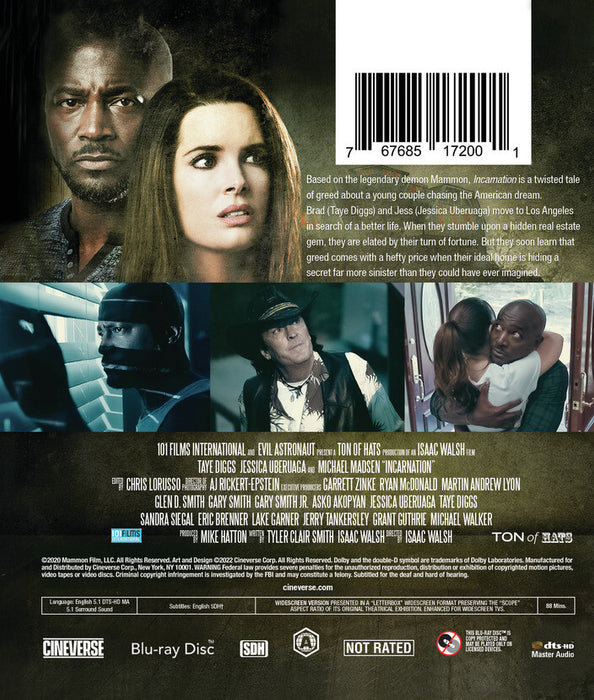 Incarnation (MOD) (BluRay Movie) - back cover art