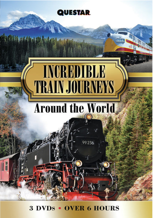 Incredible Trains Journeys Around the World 3 pk. (MOD) (DVD Movie) - movie cover art
