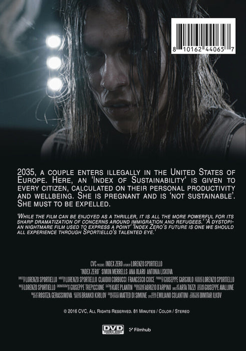 Index Zero (MOD) (DVD Movie) - back cover art